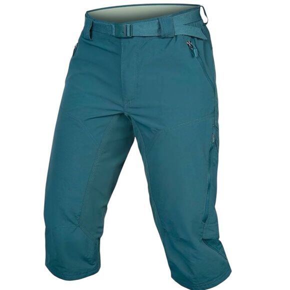NWT Endura Women’s Hummvee Mountain Bike Baggy Cycling 3/4 Short w Liner Teal XS - Picture 1 of 12